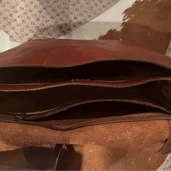 Men’s Cognac Medici Leather Bag - Picture 4 of 5